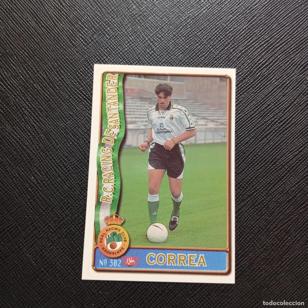 Cromos de f&uacute;tbol: 302 CORREA RACING SANTANDER MUNDICROMO 1996 1997 CROMO FUTBOL 96 97 - A206 PG46 ULTIMA HORA