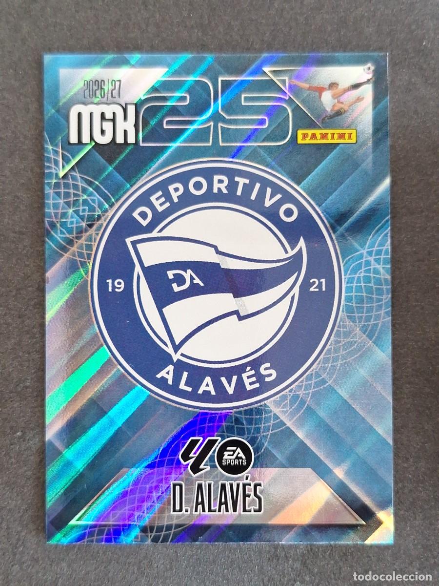 Cromos de f&uacute;tbol: L1 ESCUDO DEPORTIVO ALAVES 19 PANINI MEGACRACKS 2026 2027 26 27