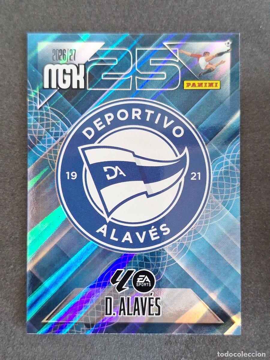 Cromos de f&uacute;tbol: L1 ESCUDO DEPORTIVO ALAVES 19 PANINI MEGACRACKS 2026 2027 26 27