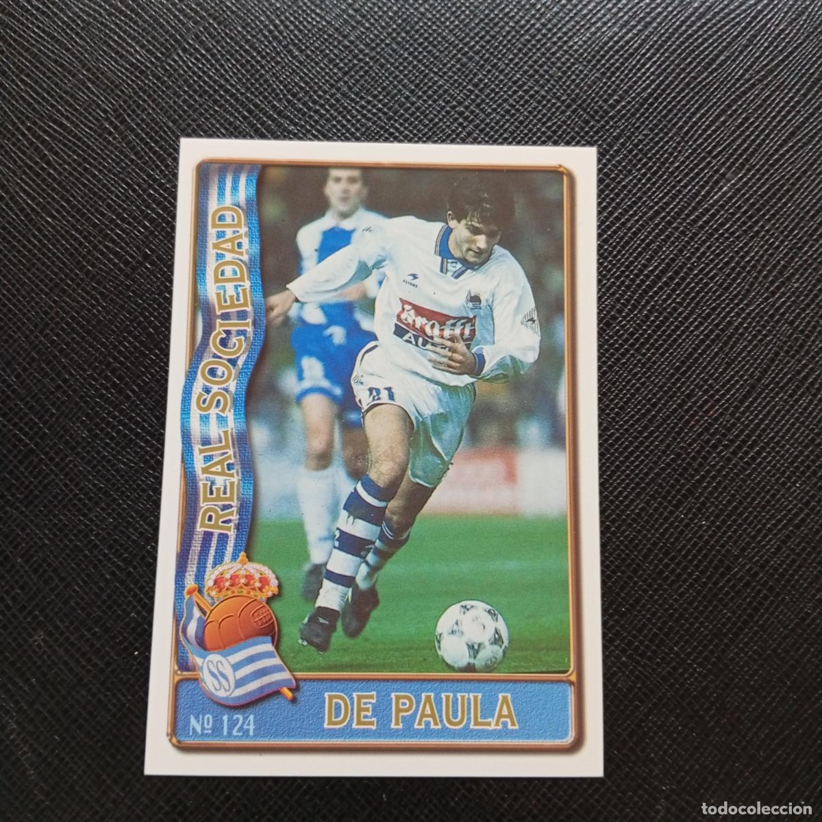 Cromos de f&uacute;tbol: 124 DE PAULA REAL SOCIEDAD MUNDICROMO 1996 1997 CROMO FUTBOL LIGA 96 97 - A207 PG160
