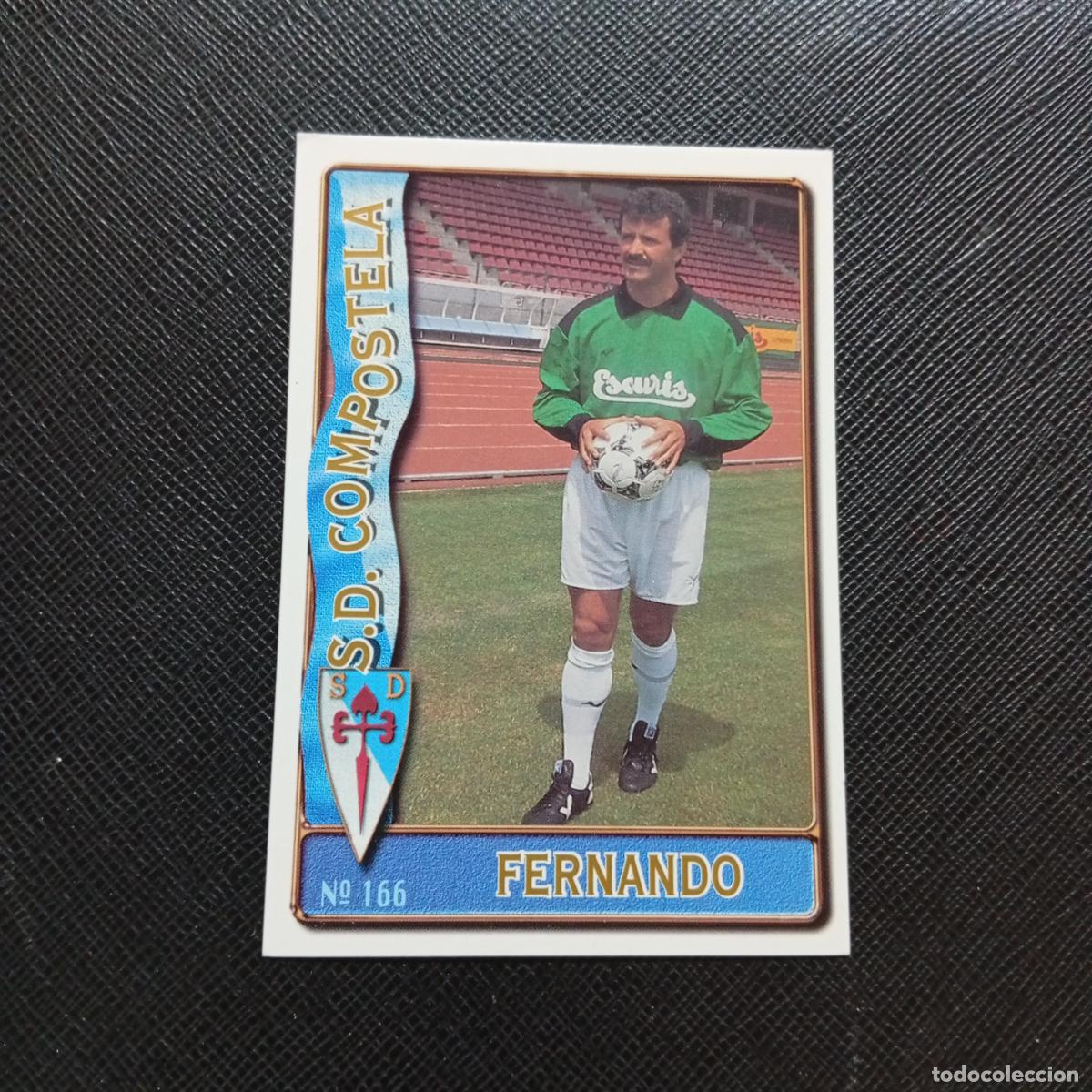 Cromos de f&uacute;tbol: 166 FERNANDO COMPOSTELA MUNDICROMO 1996 1997 CROMO FUTBOL LIGA 96 97 - A207 PG201
