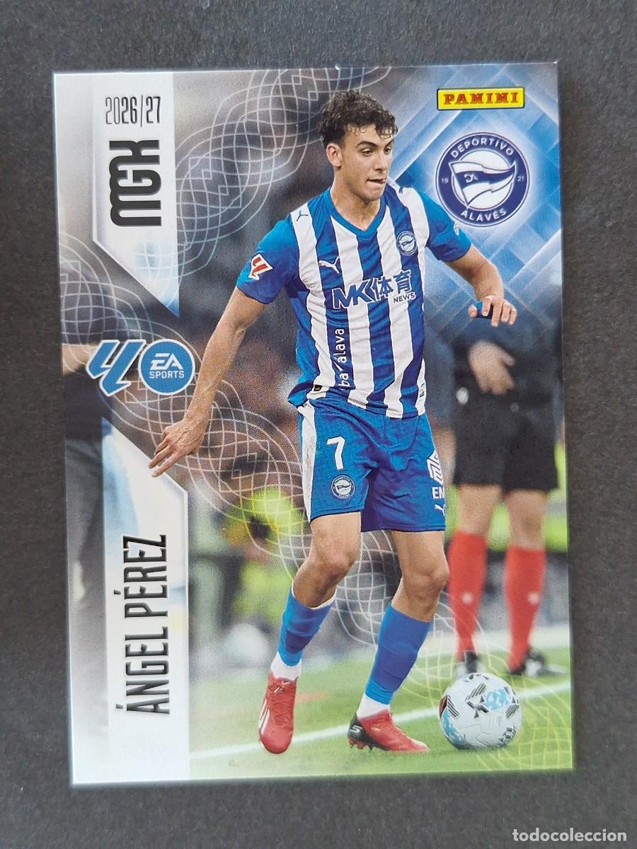 Cromos de f&uacute;tbol: L1 ANGEL PEREZ DEPORTIVO ALAVES 33 PANINI MEGACRACKS 2026 2027 26 27