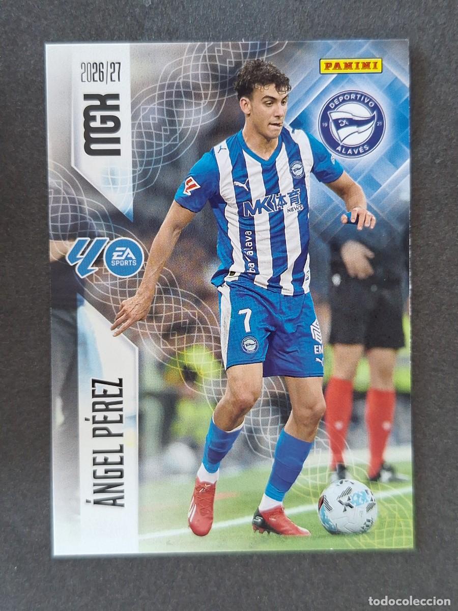 Cromos de f&uacute;tbol: L1 ANGEL PEREZ DEPORTIVO ALAVES 33 PANINI MEGACRACKS 2026 2027 26 27
