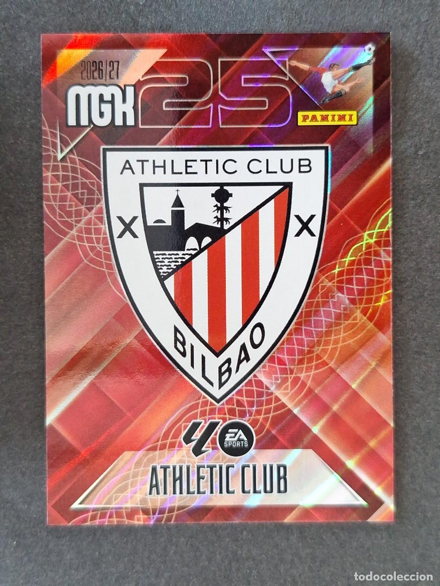 Cromos de f&uacute;tbol: L1 ESCUDO ATHLETIC CLUB DE BILBAO 37 PANINI MEGACRACKS 2026 2027 26 27