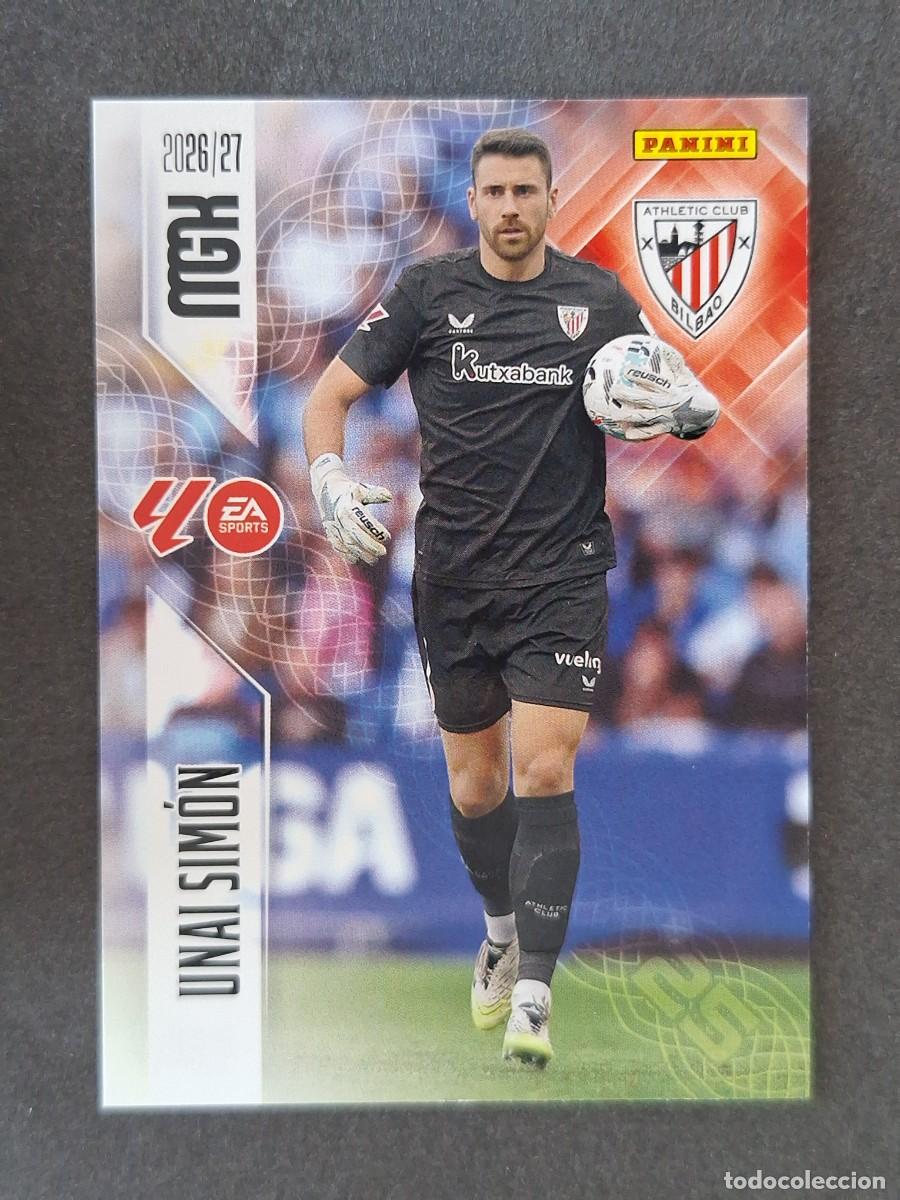 Cromos de f&uacute;tbol: L1 UNAI SIMON ATHLETIC CLUB DE BILBAO 38 PANINI MEGACRACKS 2026 2027 26 27