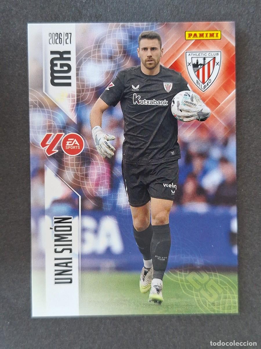 Cromos de f&uacute;tbol: L1 UNAI SIMON ATHLETIC CLUB DE BILBAO 38 PANINI MEGACRACKS 2026 2027 26 27