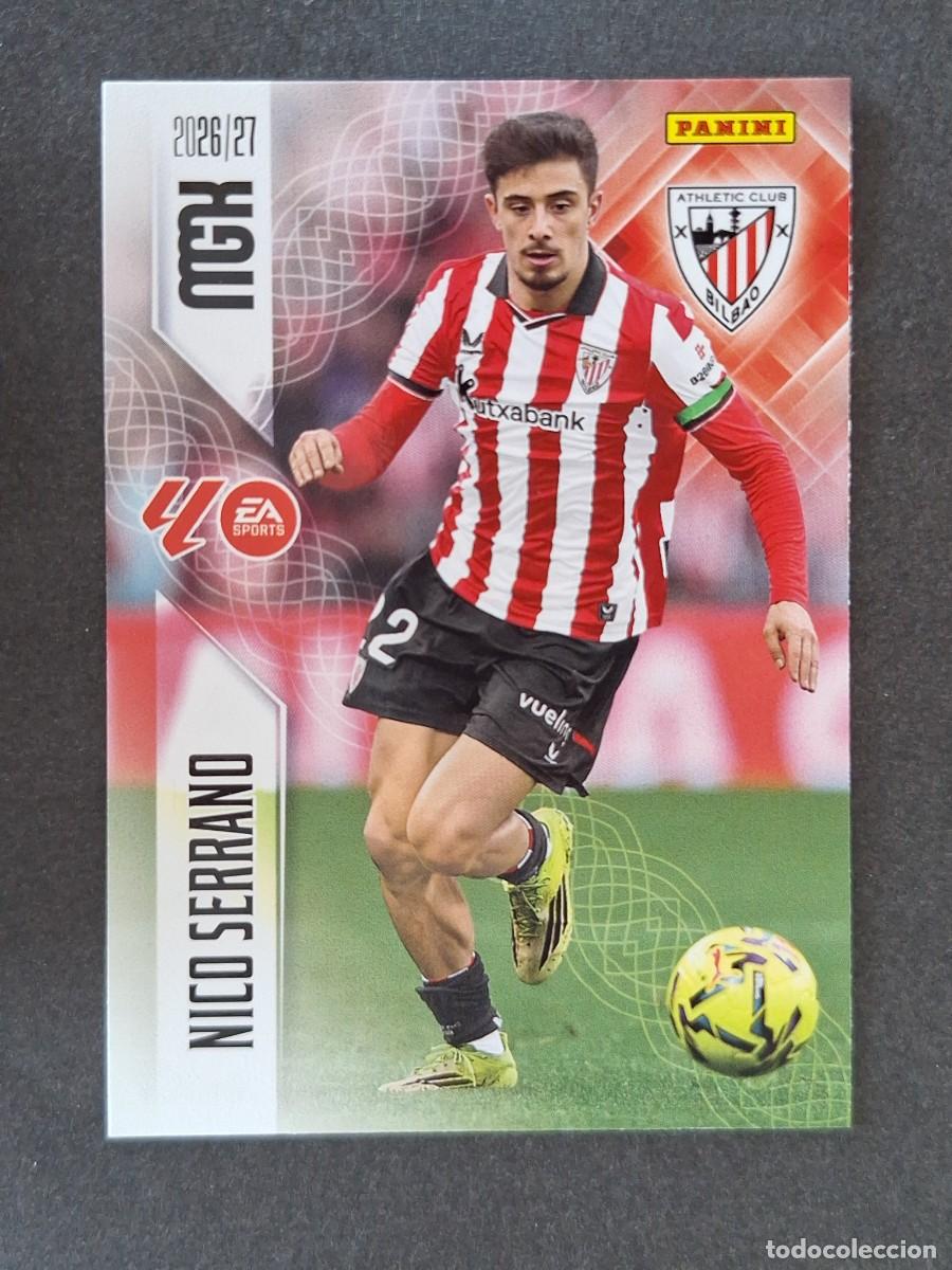 Cromos de f&uacute;tbol: L1 NICO SERRANO ATHLETIC CLUB DE BILBAO 49 PANINI MEGACRACKS 2026 2027 26 27