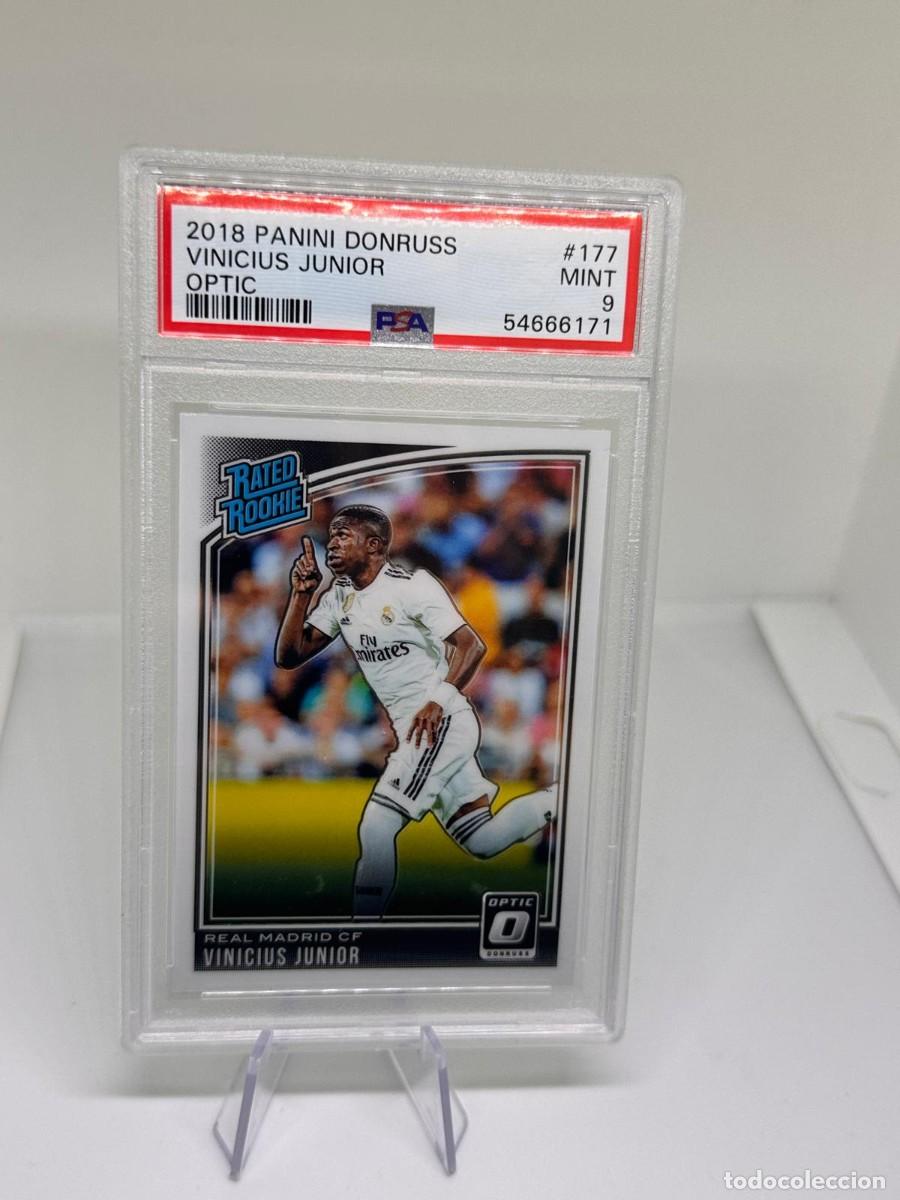 Cromos de f&uacute;tbol: Rated Rookie Vinicius #177 Real Madrid Panini Donruss Optic 2018 2019 PSA 9