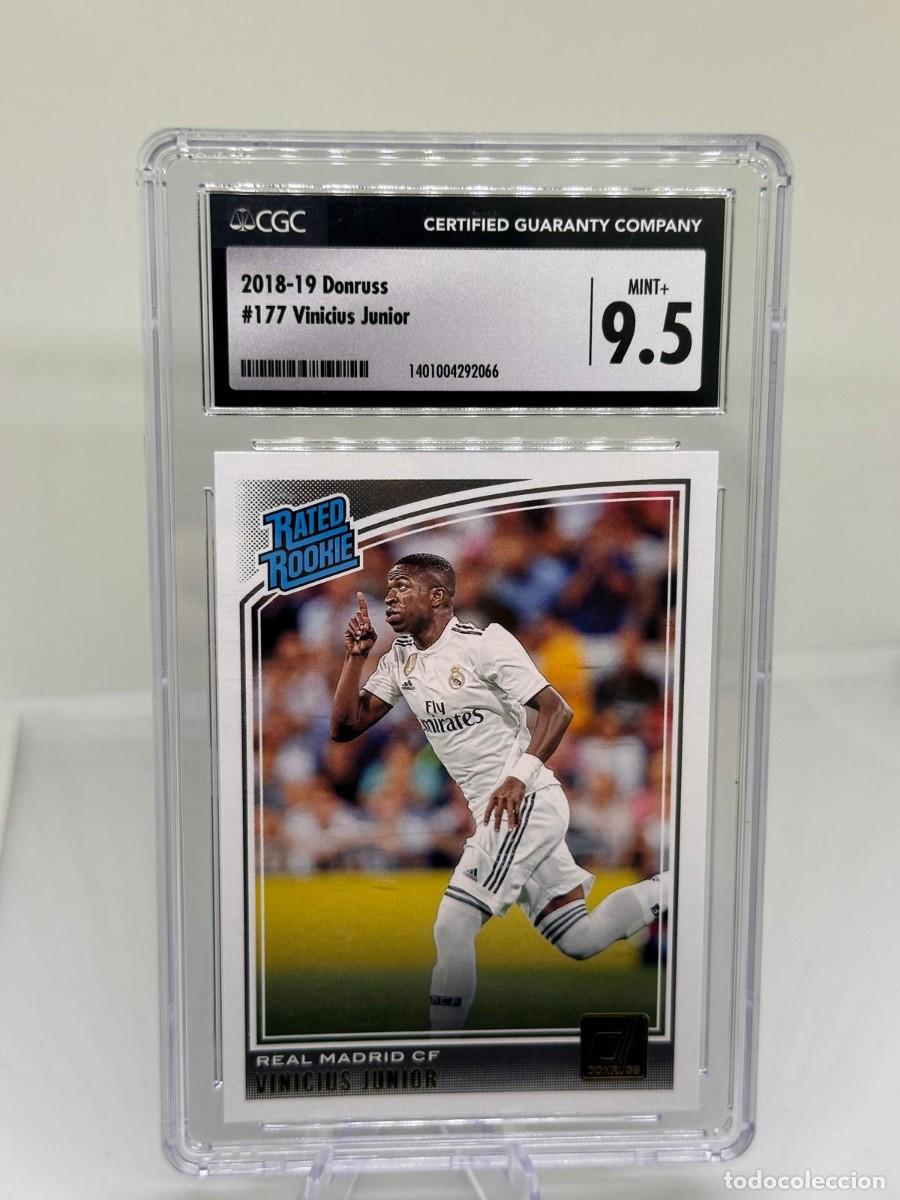 Cromos de f&uacute;tbol: Rated Rookie Vinicius #177 Real Madrid Panini Donruss Optic Dorado 2018 19 CGC 9