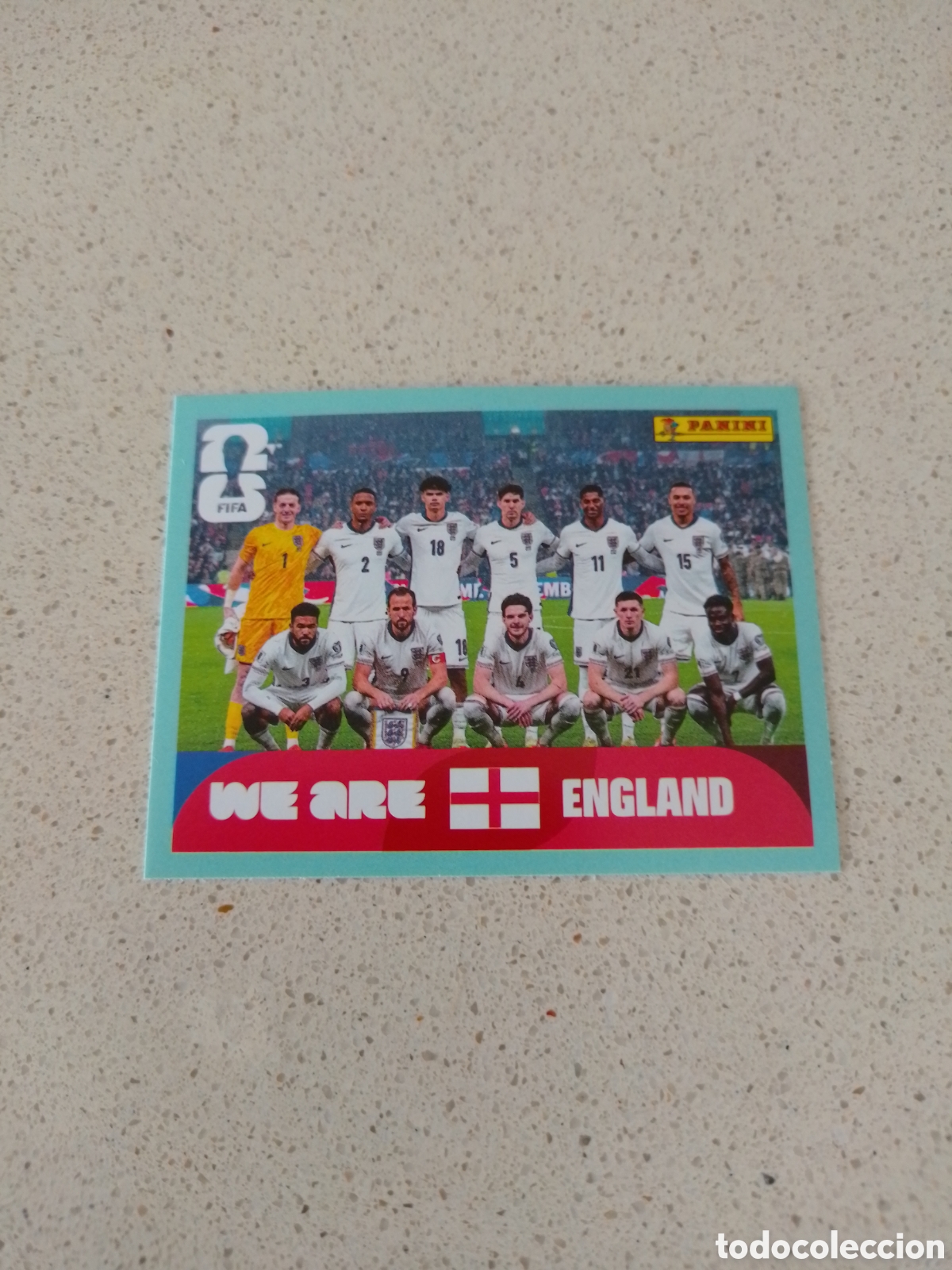 Cromos de f&uacute;tbol: CROMO NUMERO 13 EQUIPO INGLATERRA. MUNDIAL 2026. PANINI.
