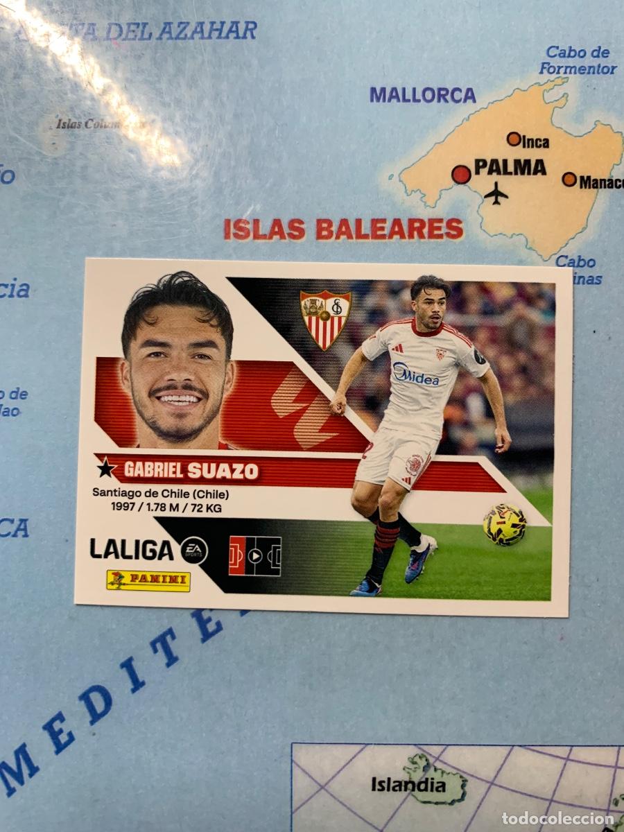 Cromos de f&uacute;tbol: Suazo n&uacute;mero 10 del Sevilla cromo liga este 26-27 2026-2027