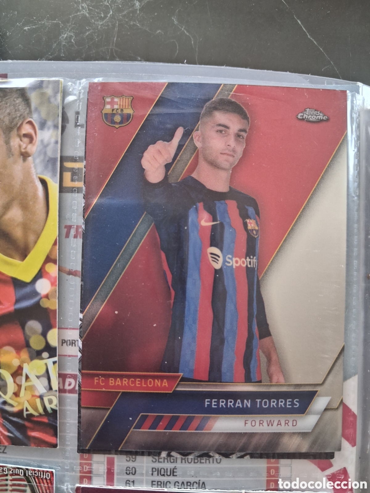 Cartes &agrave; collectionner de Football: N&ordm; 20 FERRAN TORRES FC BARCELONA ESPA&Ntilde;A ⚽ TOPPS &reg; CHROME BAR&Ccedil;A SET MES QUE UN CLUB 2022 2023 22 23