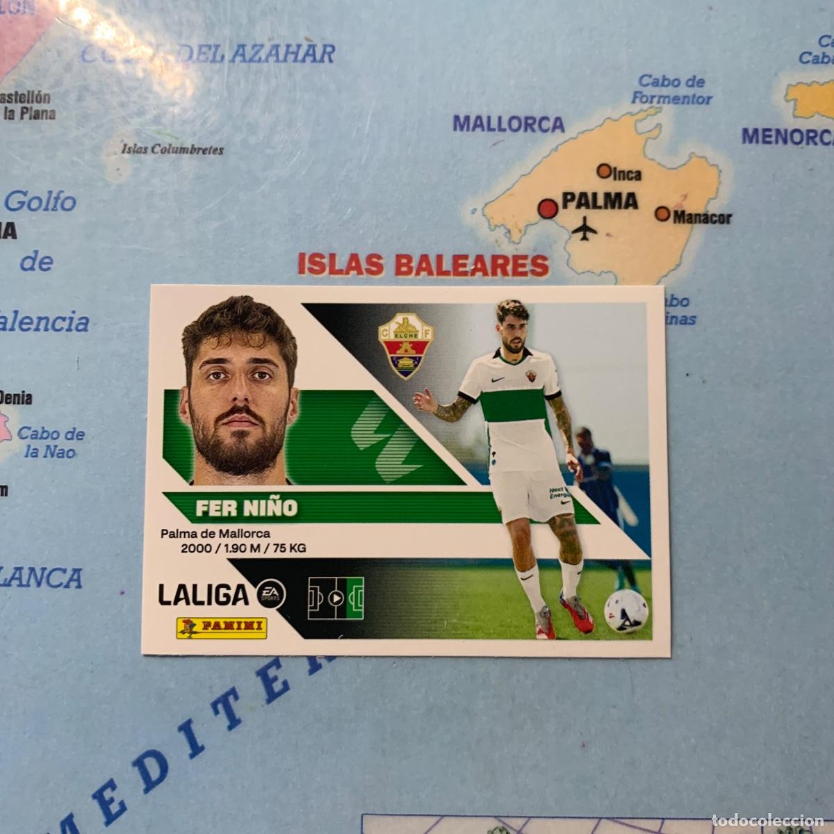 Cromos de f&uacute;tbol: Fer ni&ntilde;o &uacute;ltimo Fichaje n&uacute;mero 15 del Elche cromo liga este 26-27 2026-2027