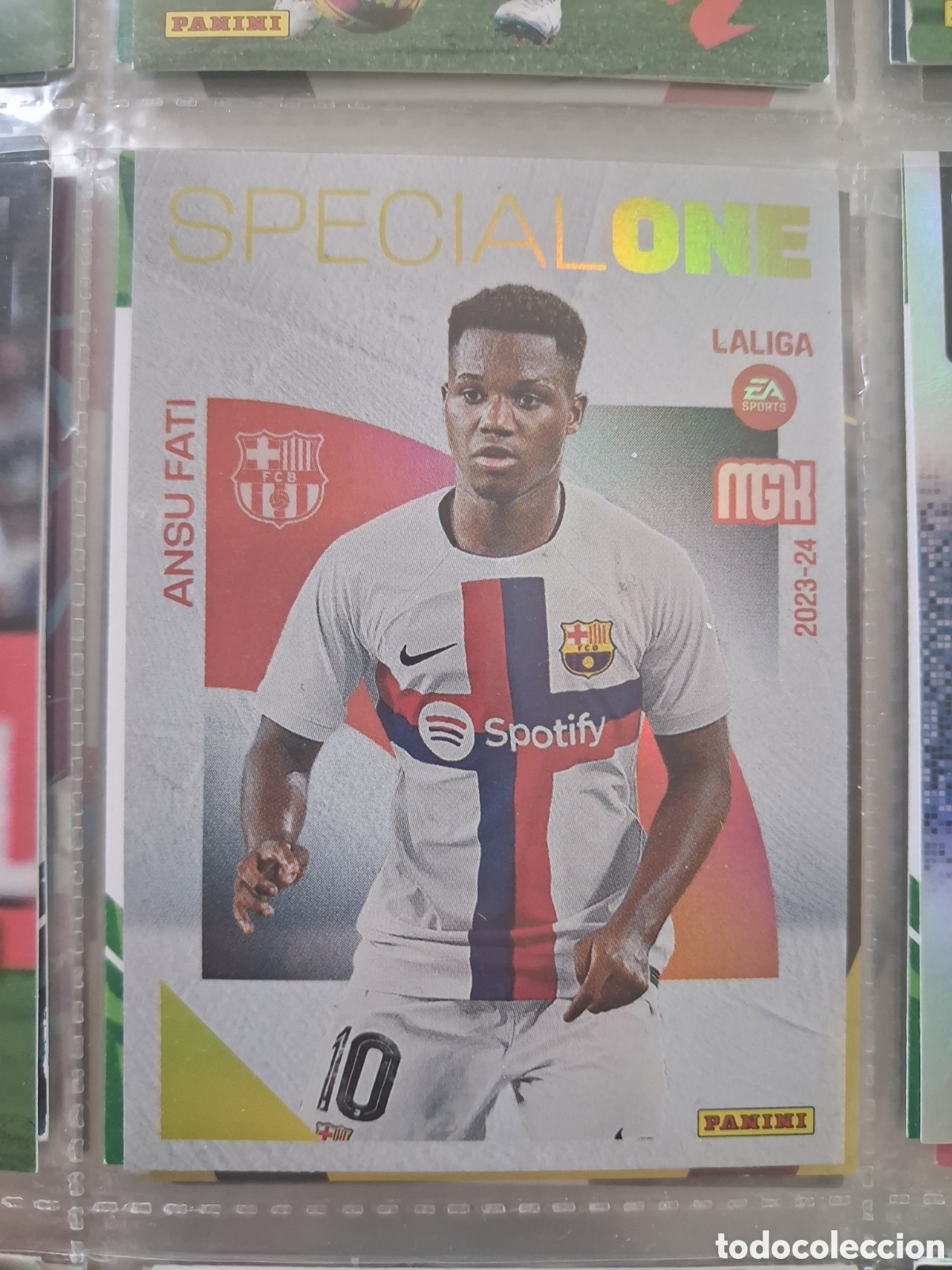 Cromos de f&uacute;tbol: 381 ANSU FATI FC BARCELONA SPECIAL ONE FICHAS ALBUM MEGACRACKS 2023 2024 23 24
