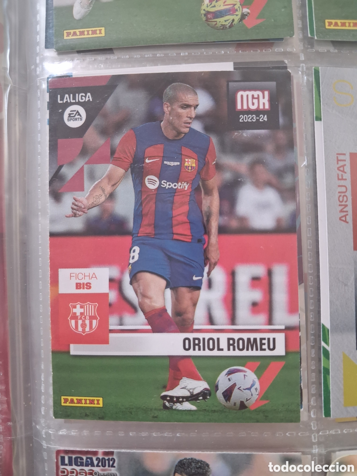 Cromos de f&uacute;tbol: C1602. MGK 23 24 Panini N 100 Bis Oriol Romeu Barcelona megacracks 2023 2024