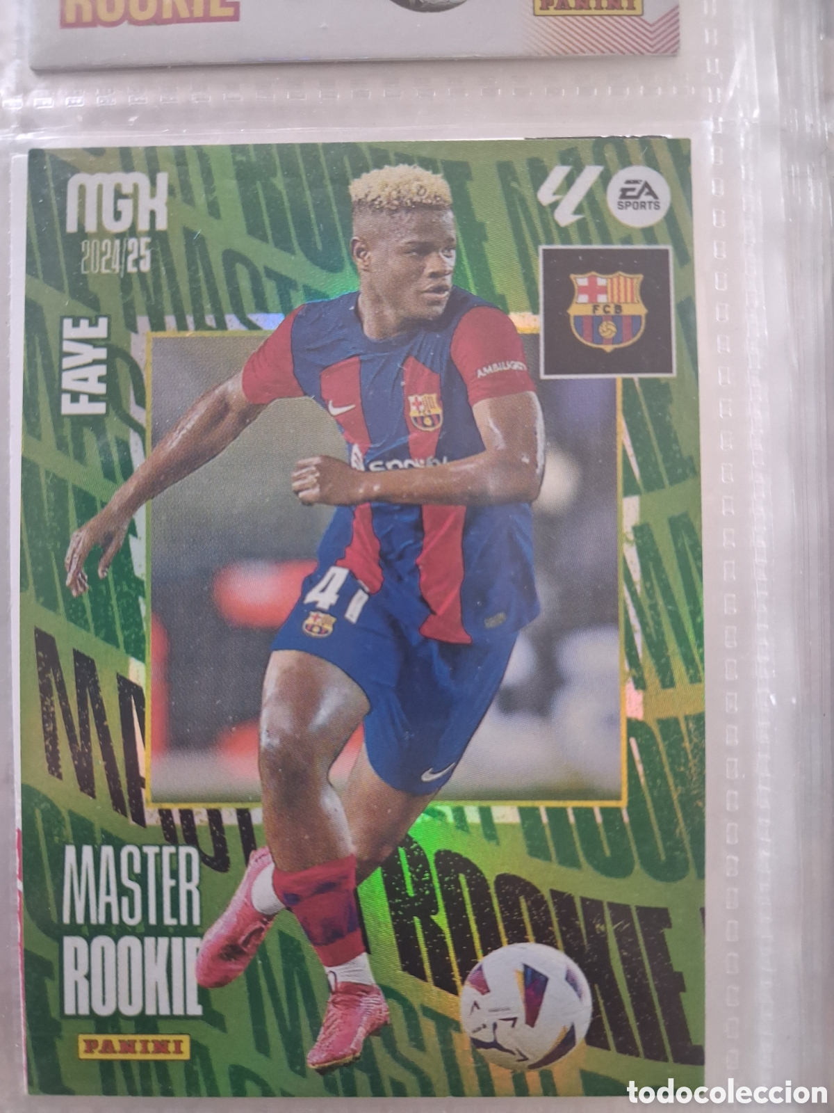 Football Stickers: CARD MEGACRACKS TEMPORADA 24/25: MASTER ROOKIE FAYE, N&deg; 411