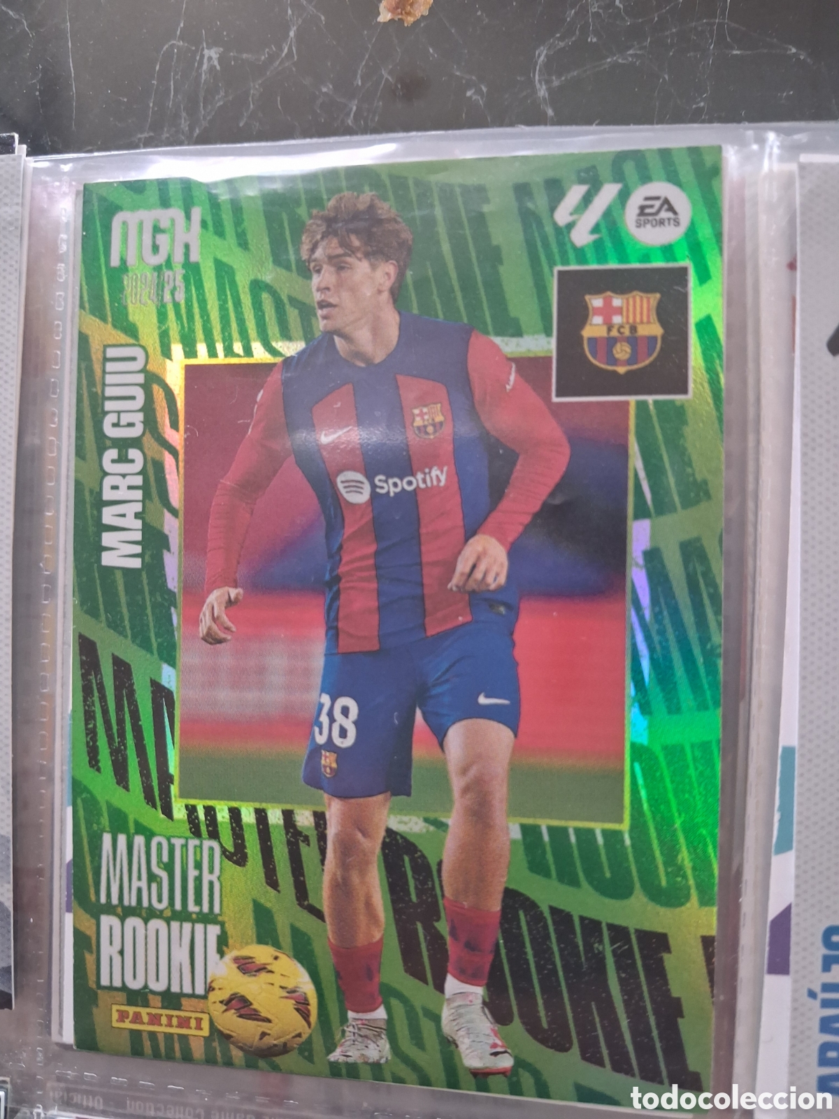 Football Stickers: E1411. CARD MEGACRACKS TEMPORADA 24/25: MASTER ROOKIE MARC GUIU, N&deg; 419