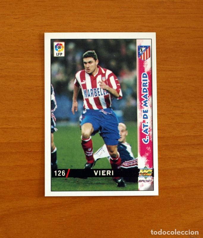 Cromos de f&uacute;tbol: Atl&eacute;tico de Madrid - N&ordm; 126 Vieri - Baja - Mundicromo Las Fichas de la Liga 1998-1999-98-99