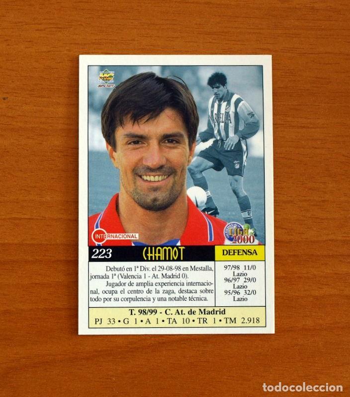 Cromos de f&uacute;tbol: Atl&eacute;tico de Madrid -N&ordm; 223, Chamot -Las Fichas de la Liga Mundicromo 1999-2000, 99-00 -Mundi Cromo