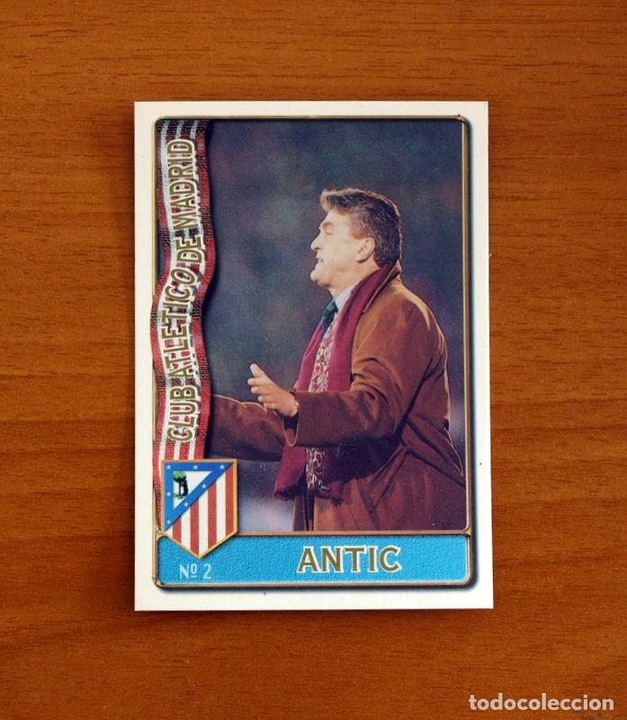 Football Stickers: Atl&eacute;tico de Madrid -N&ordm; 2 Radomir Antic -Mundicromo Las Fichas de la Liga de F&uacute;tbol 1996-1997-96-97