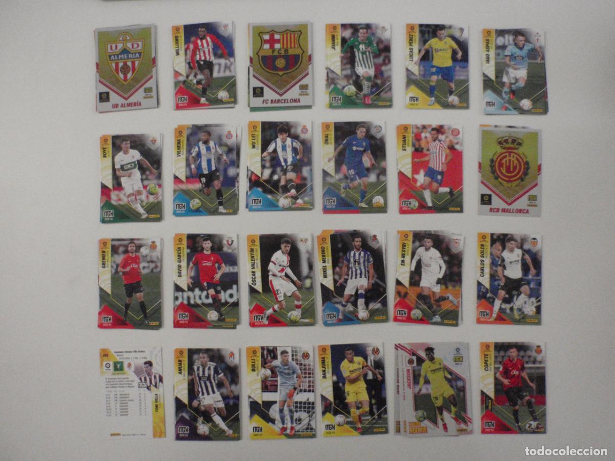 Cromos de f&uacute;tbol: LOTE 100 cromos MEGACRACKS trading card diferentes 2022 2023. Fichas PANINI MGK MEGA CRACKS 22 23