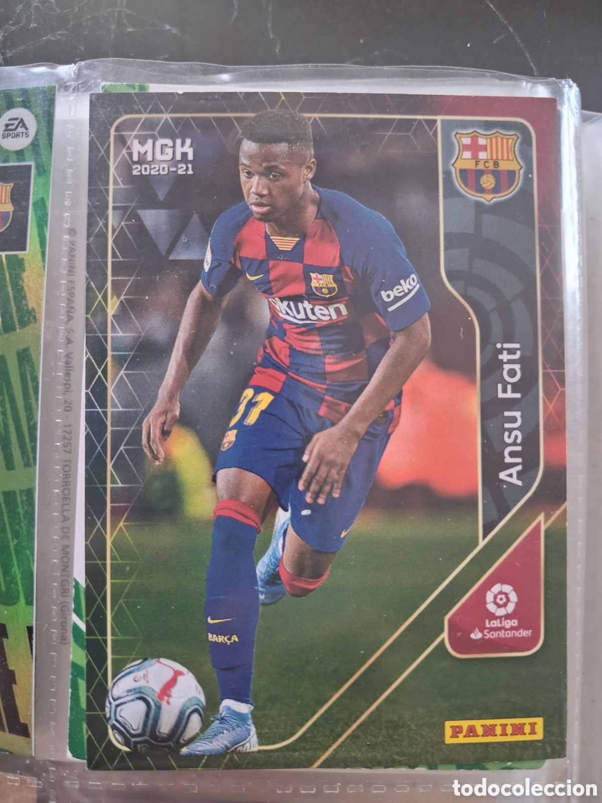 Figurine di Calcio: 71 - Ansu Fati - Barcelona - Megacracks 2020 - 2021