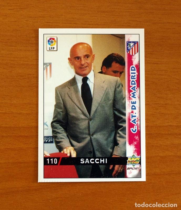Figurine di Calcio: Atl&eacute;tico de Madrid - N&ordm; 110 Sacchi Entrenador - Mundicromo Las Fichas de la Liga 1998-1999-98-99
