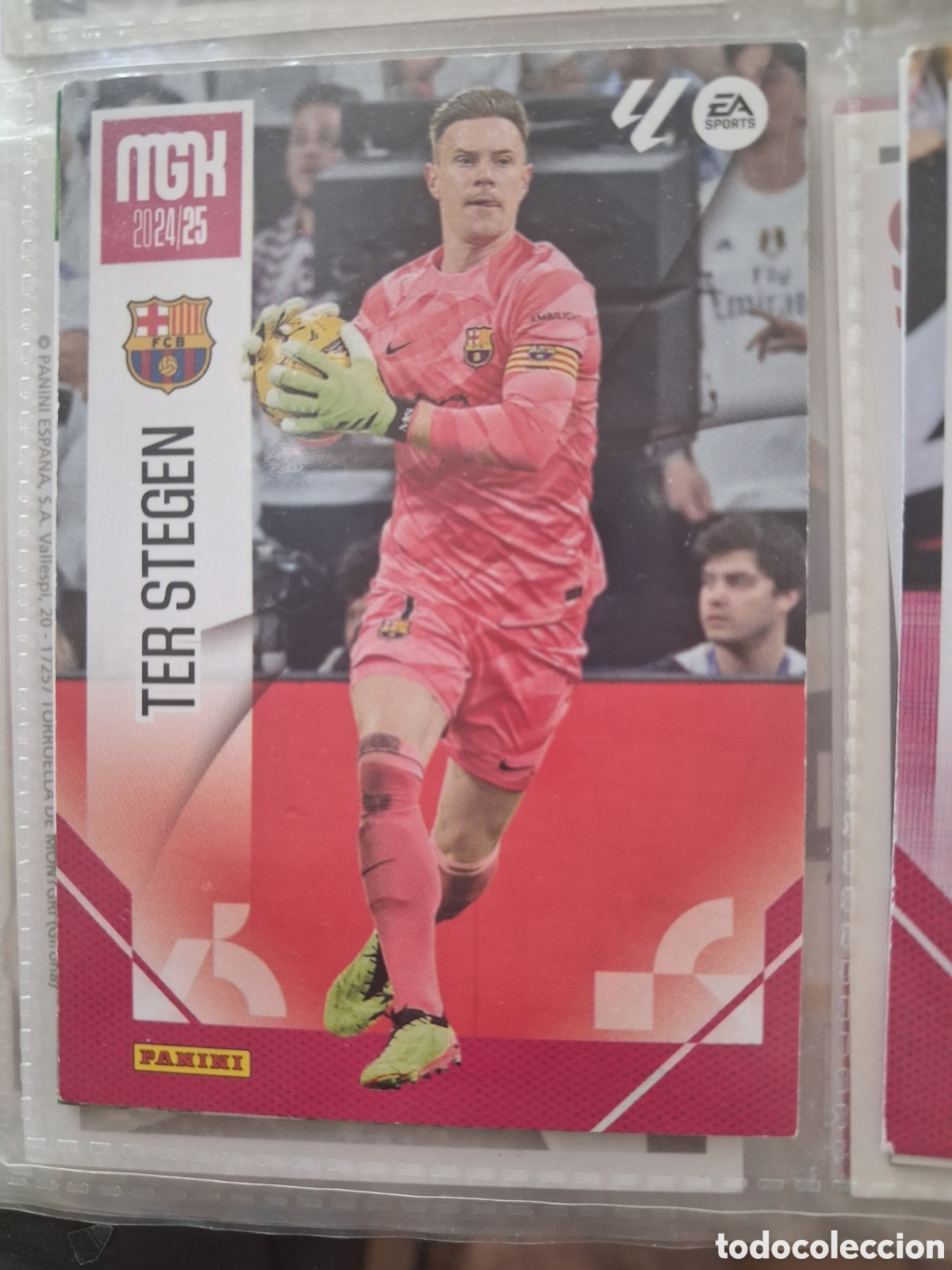Cromos de f&uacute;tbol: Ter Stegen Barcelona n&deg;74 / PANINI MEGACRACKS 2024/2025