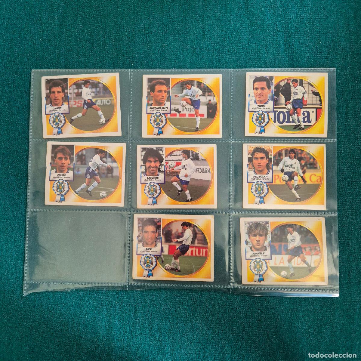 Fu&szlig;ball-Sticker: 8 cromos liga 94 95 1994 1995 TENERIFE