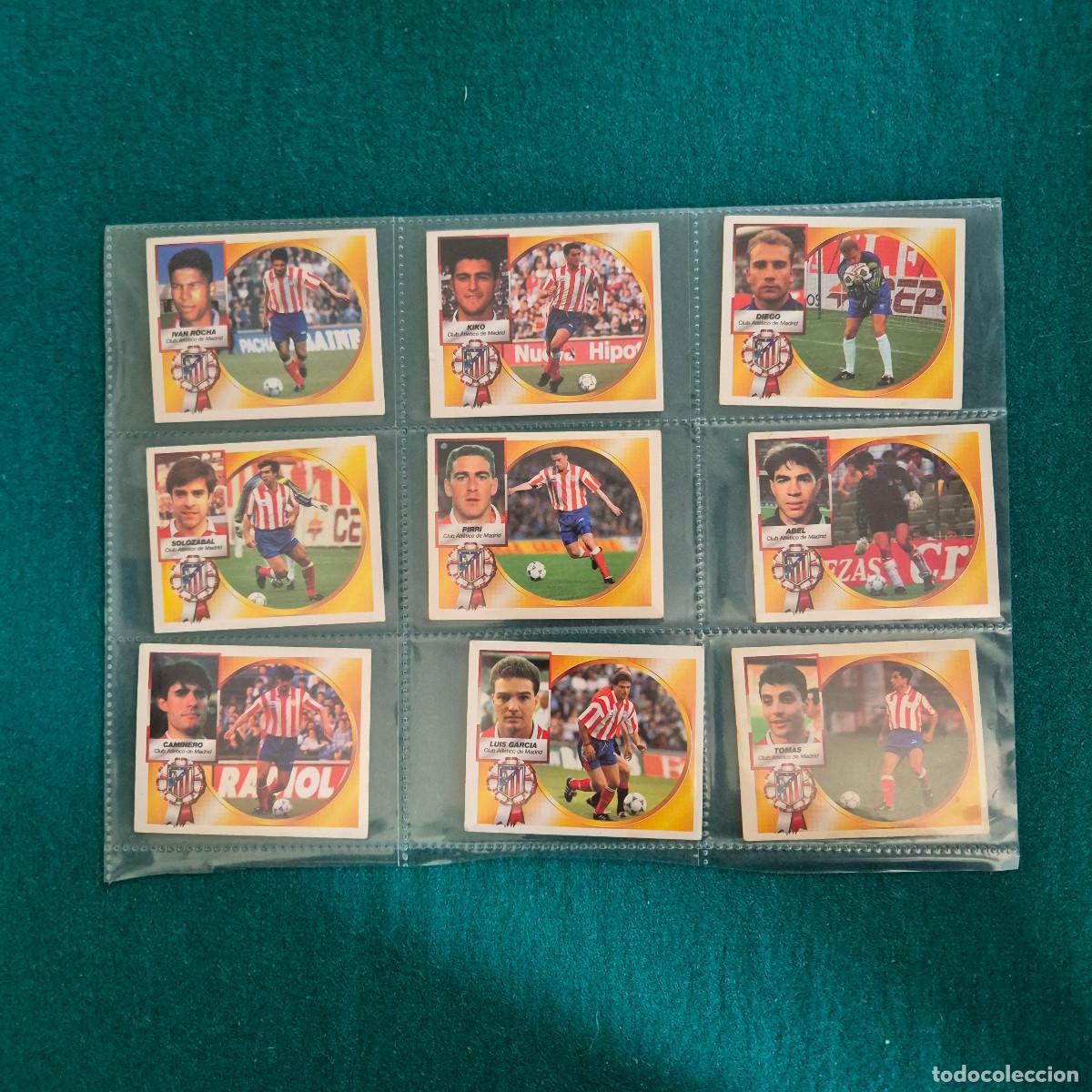 Cromos de Futebol: 9 cromos liga 94 95 1994 1995 ATLETICO MADRID