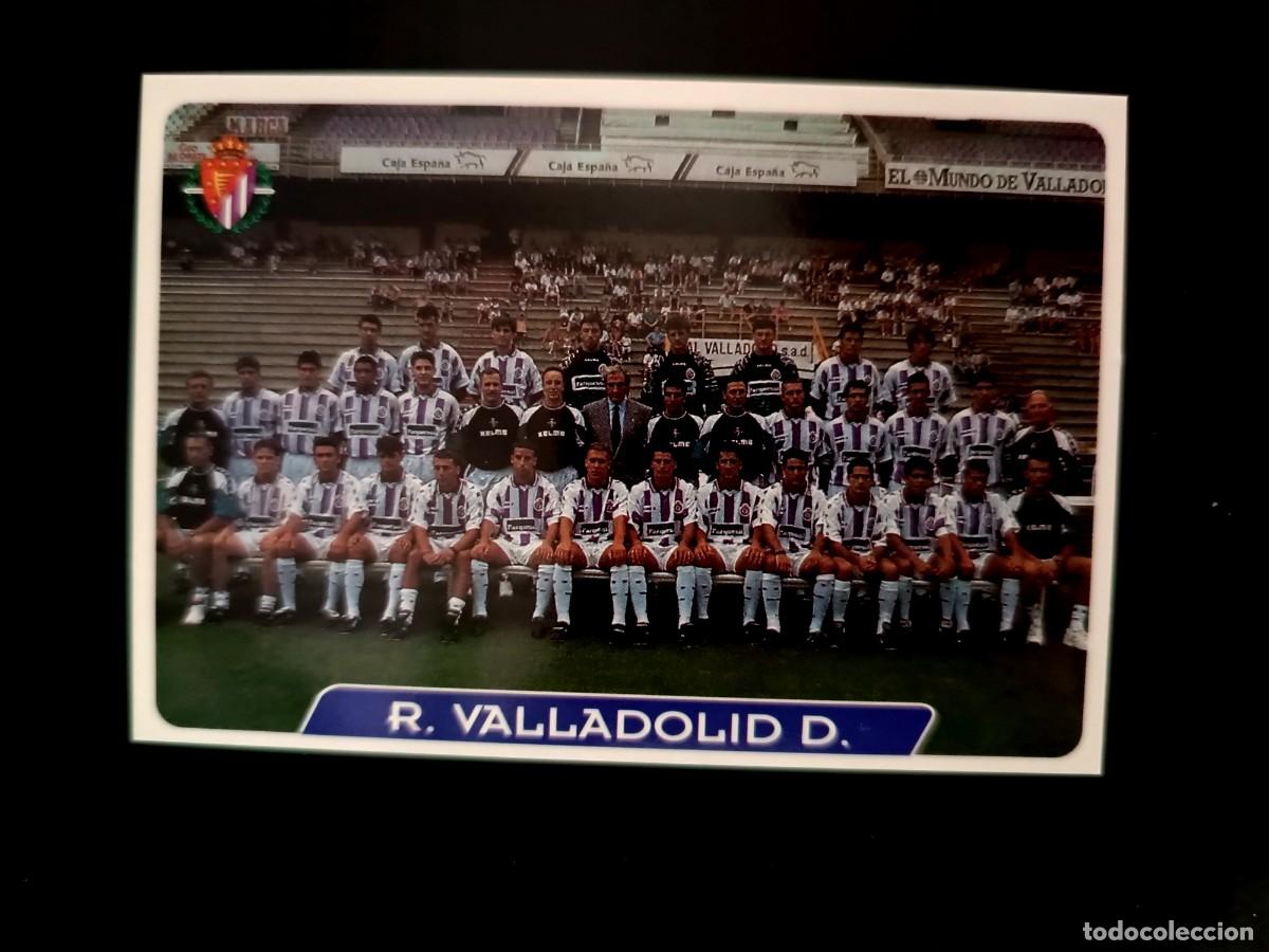 Cromos de f&uacute;tbol: 325 PLANTILLA REAL VALLADOLID - MUNDICROMO 95/96