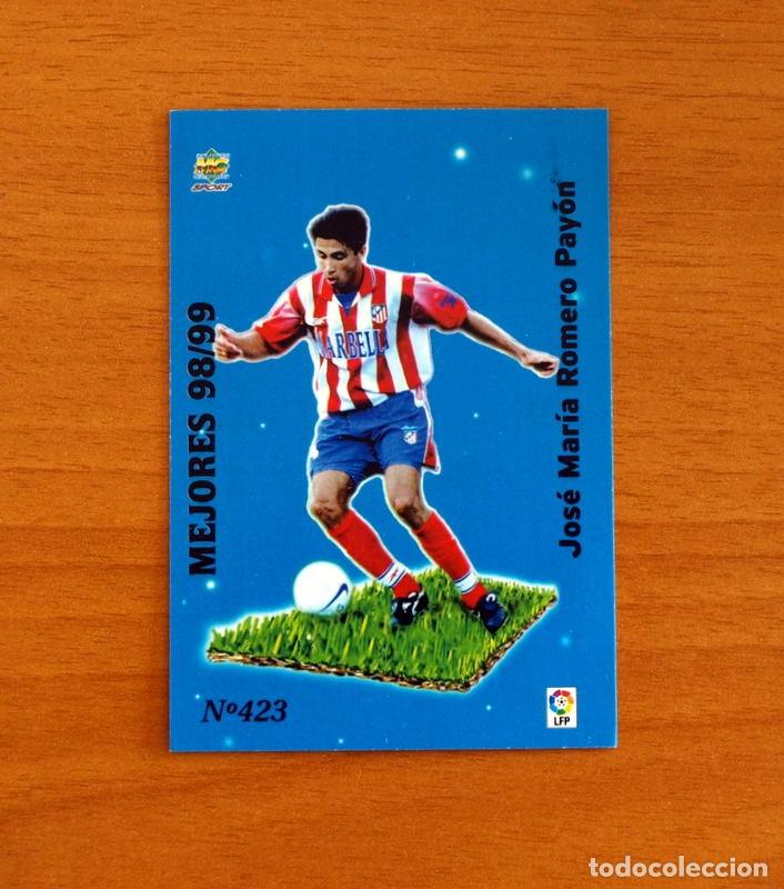Cromos de f&uacute;tbol: Atl&eacute;tico Madrid-N&ordm; 423, Jos&eacute; Mari -Mejores 98-99 -Las Fichas de la Liga Mundicromo 1999-2000, 99-00