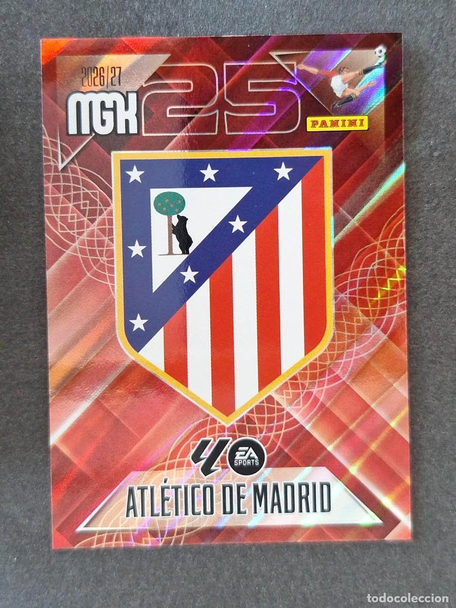 Cromos de f&uacute;tbol: L1 ESCUDO ATETICO DE MADRID 55 PANINI MEGACRACKS 2026 2027 26 27
