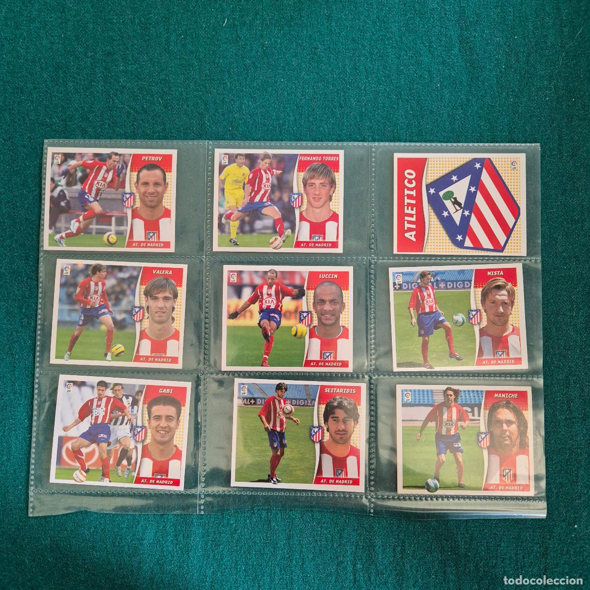 Football Stickers: 9 cromos liga ESTE 2006 2007 ATLETICO DE MADRID