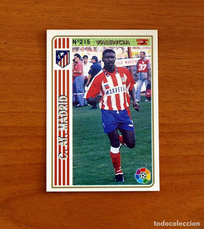 Cromos de f&uacute;tbol: Atl&eacute;tico de Madrid -N&ordm; 215 Valencia -&Uacute;ltima Hora -Mundicromo Las Fichas de la Liga 1994-1995-94-95