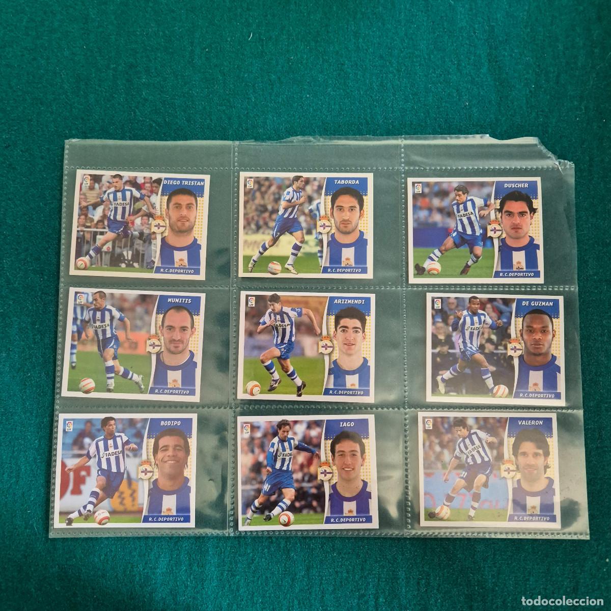Football Stickers: 9 cromos liga ESTE 2006 2007 DEPORTIVO LA CORU&Ntilde;A