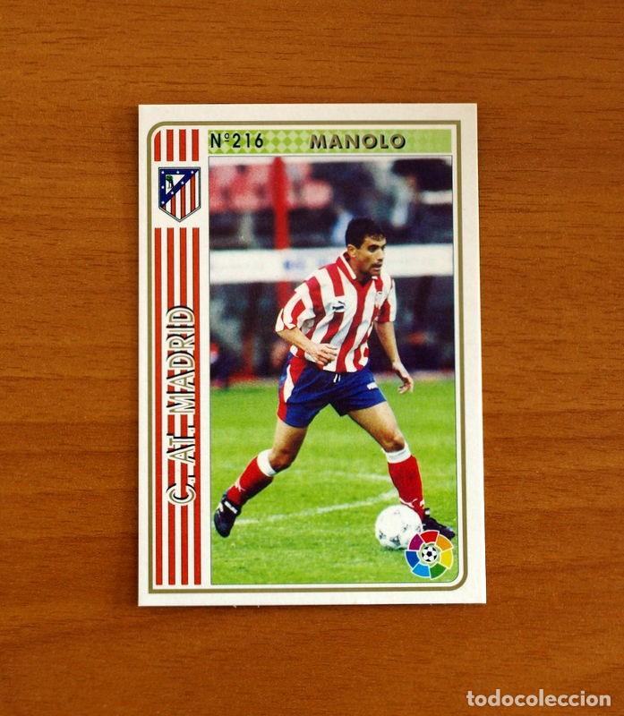 Cromos de f&uacute;tbol: Atl&eacute;tico de Madrid -N&ordm; 216 Manolo -Mundicromo Las Fichas de la Liga 1994-1995-94-95