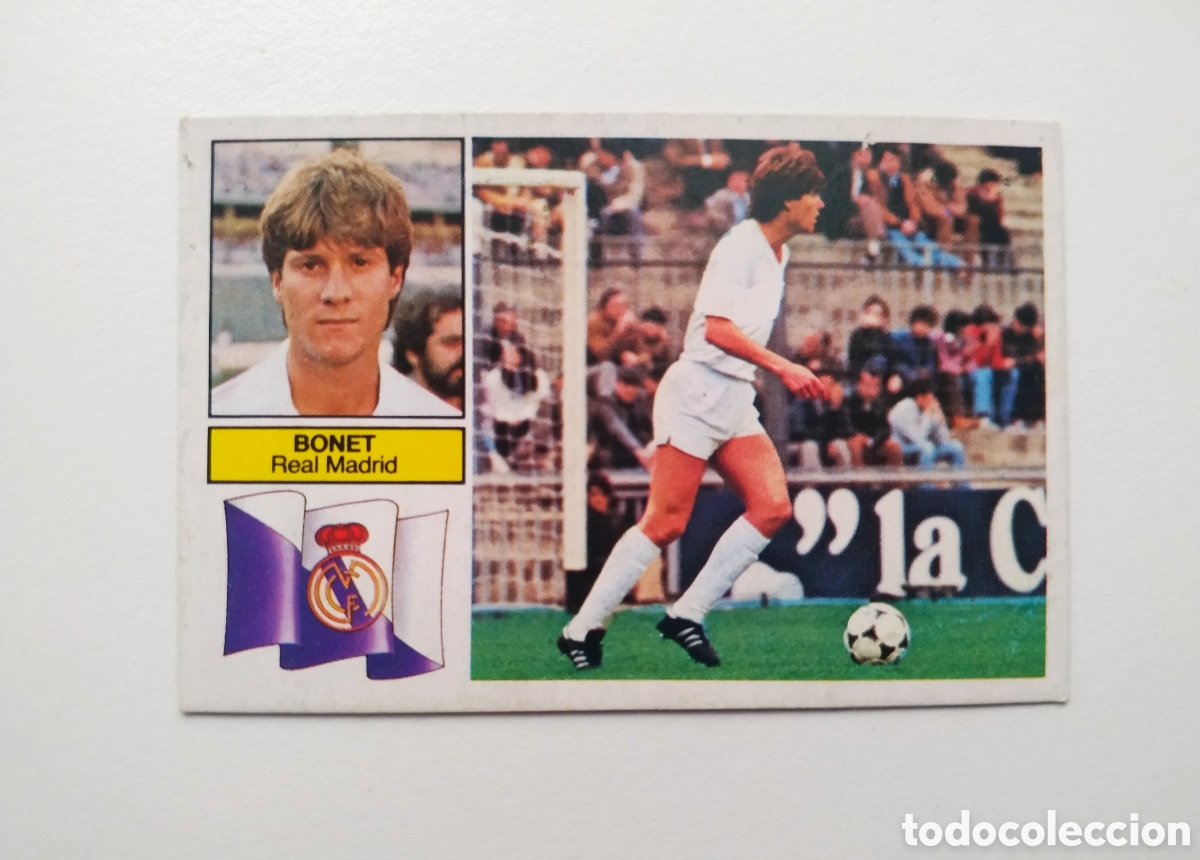 Cromos de f&uacute;tbol: Bonet fichaje 7 del Real Madrid EDICIONES ESTE LIGA 82 83 1982/83 NUEVO SIN PEGAR