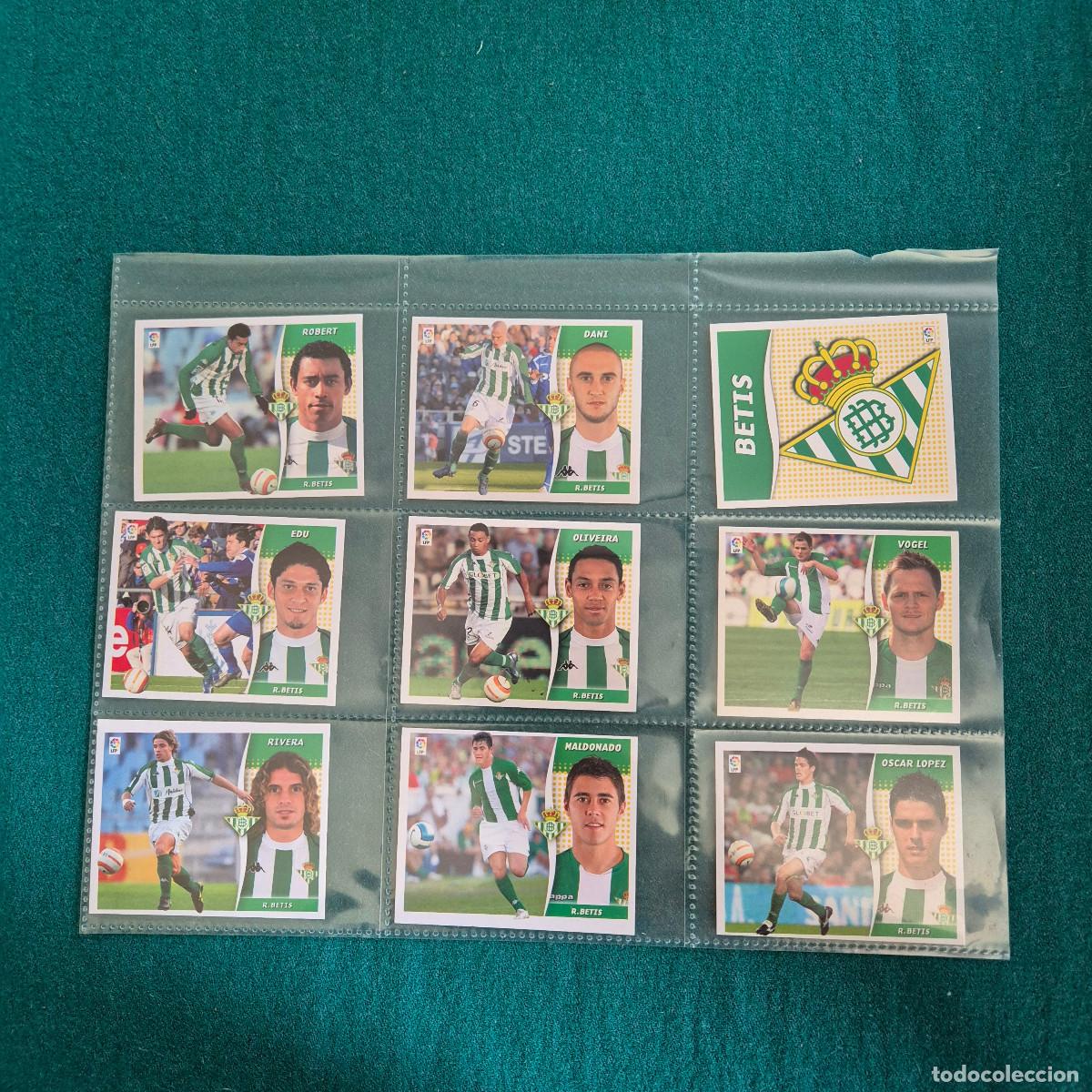 Cromos de Futebol: 9 cromos liga ESTE 2006 2007 BETIS