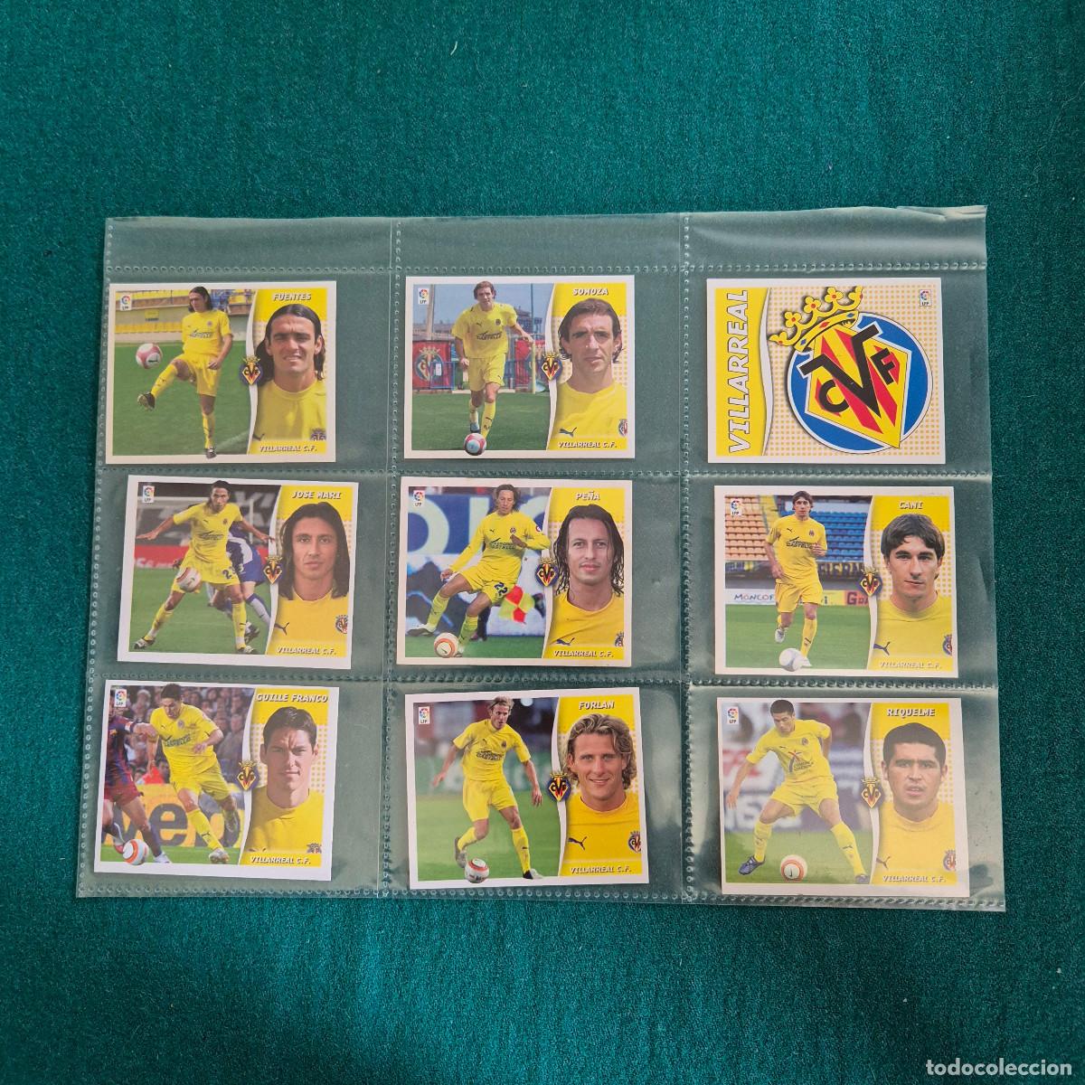 Figurine di Calcio: 9 cromos liga ESTE 2006 2007 VILLARREAL