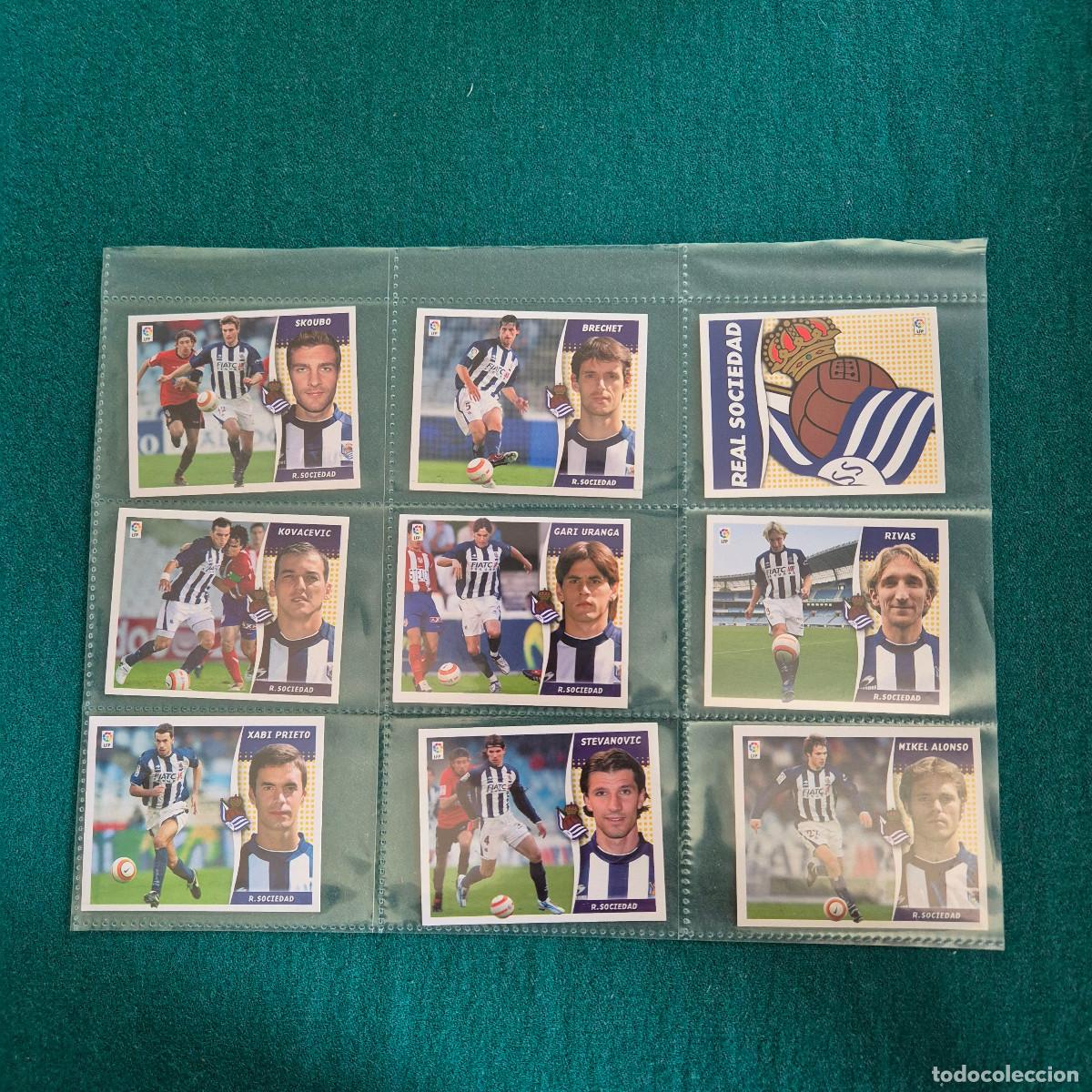 Figurine di Calcio: 9 cromos liga ESTE 2006 2007 REAL SOCIEDAD