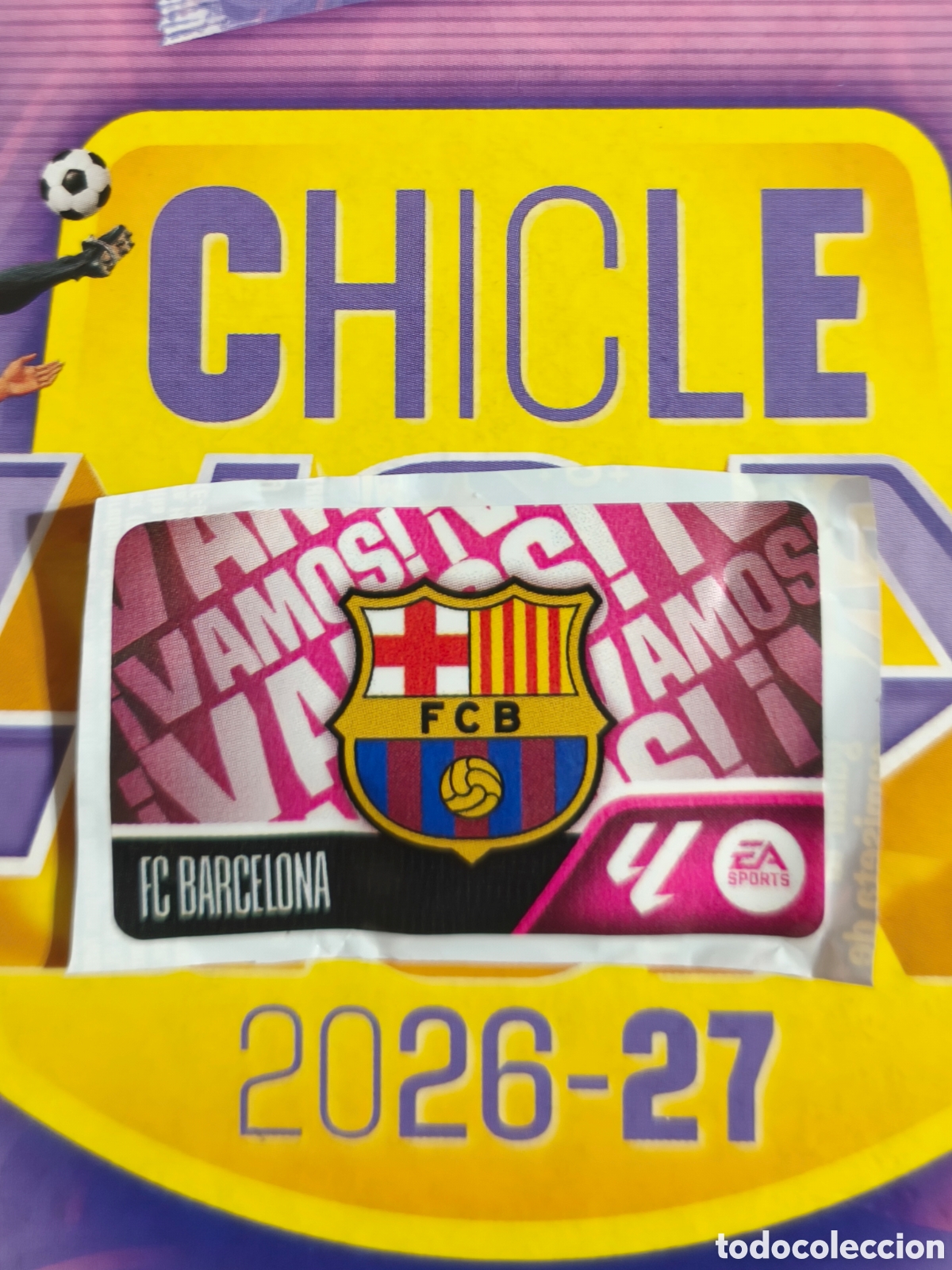 Cromos de Futebol: Escudo Barcelona chicle liga este 26/27