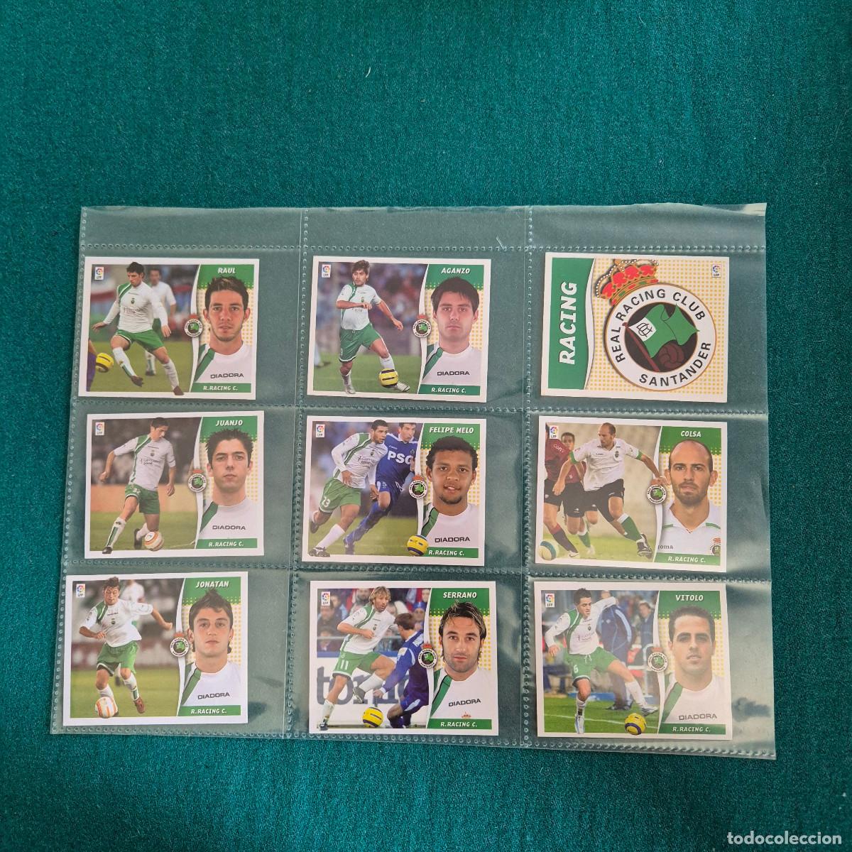 Cromos de Futebol: 9 cromos liga ESTE 2006 2007 RACING