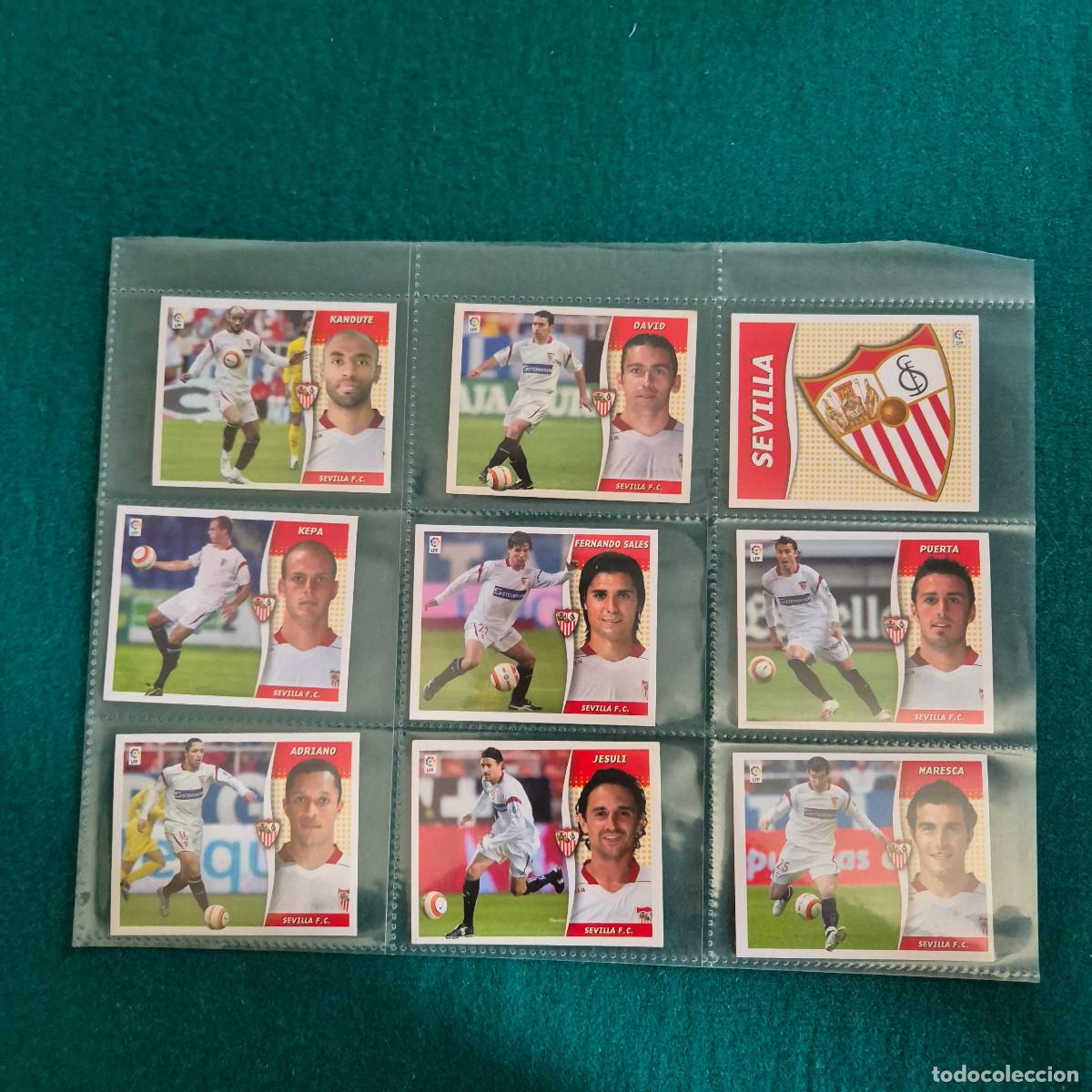 Cartes &agrave; collectionner de Football: 9 cromos liga ESTE 2006 2007 SEVILLA