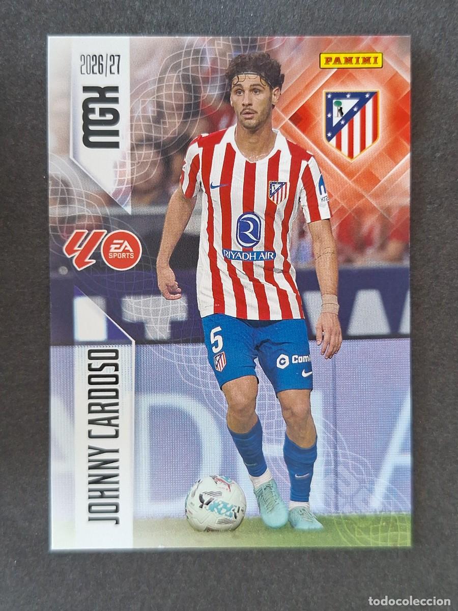 Football Stickers: L1 JOHNNY CARDOSO ATETICO DE MADRID 66 PANINI MEGACRACKS 2026 2027 26 27