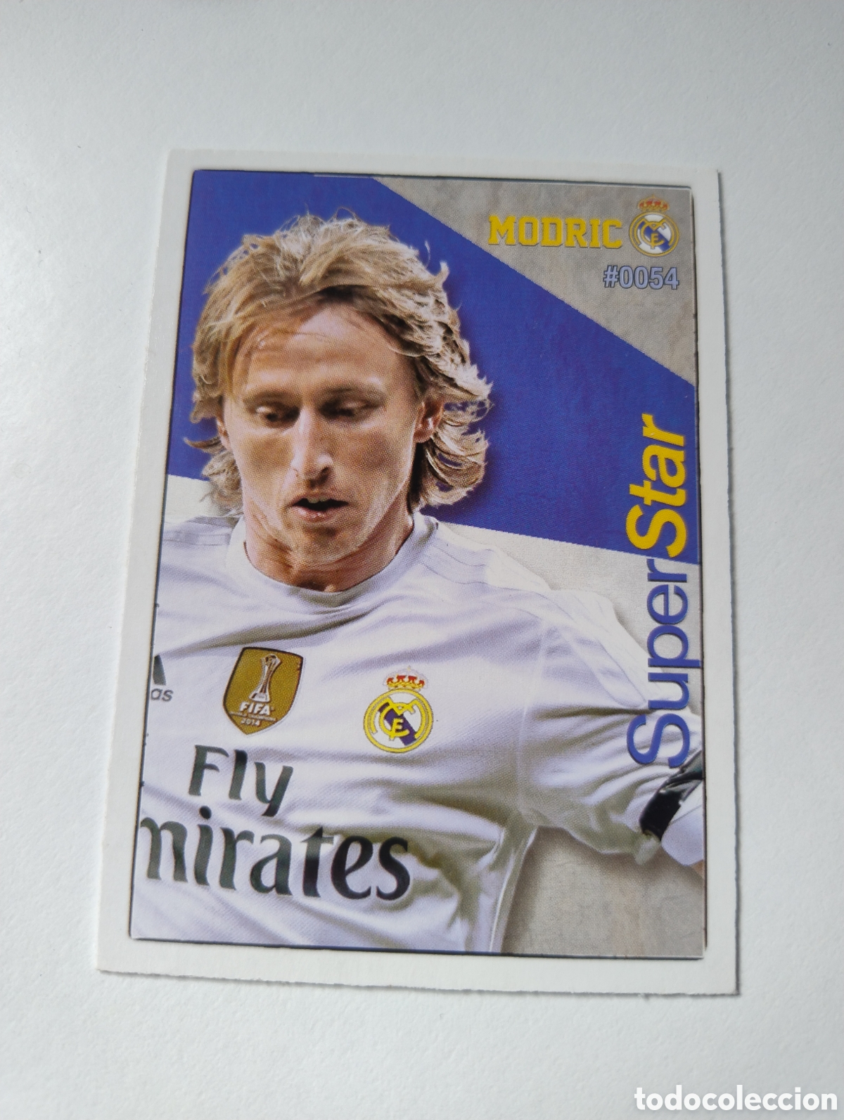 Cromos de f&uacute;tbol: 54 - Modric - Real Madrid - Mundicromo Liga 2016 Superstar