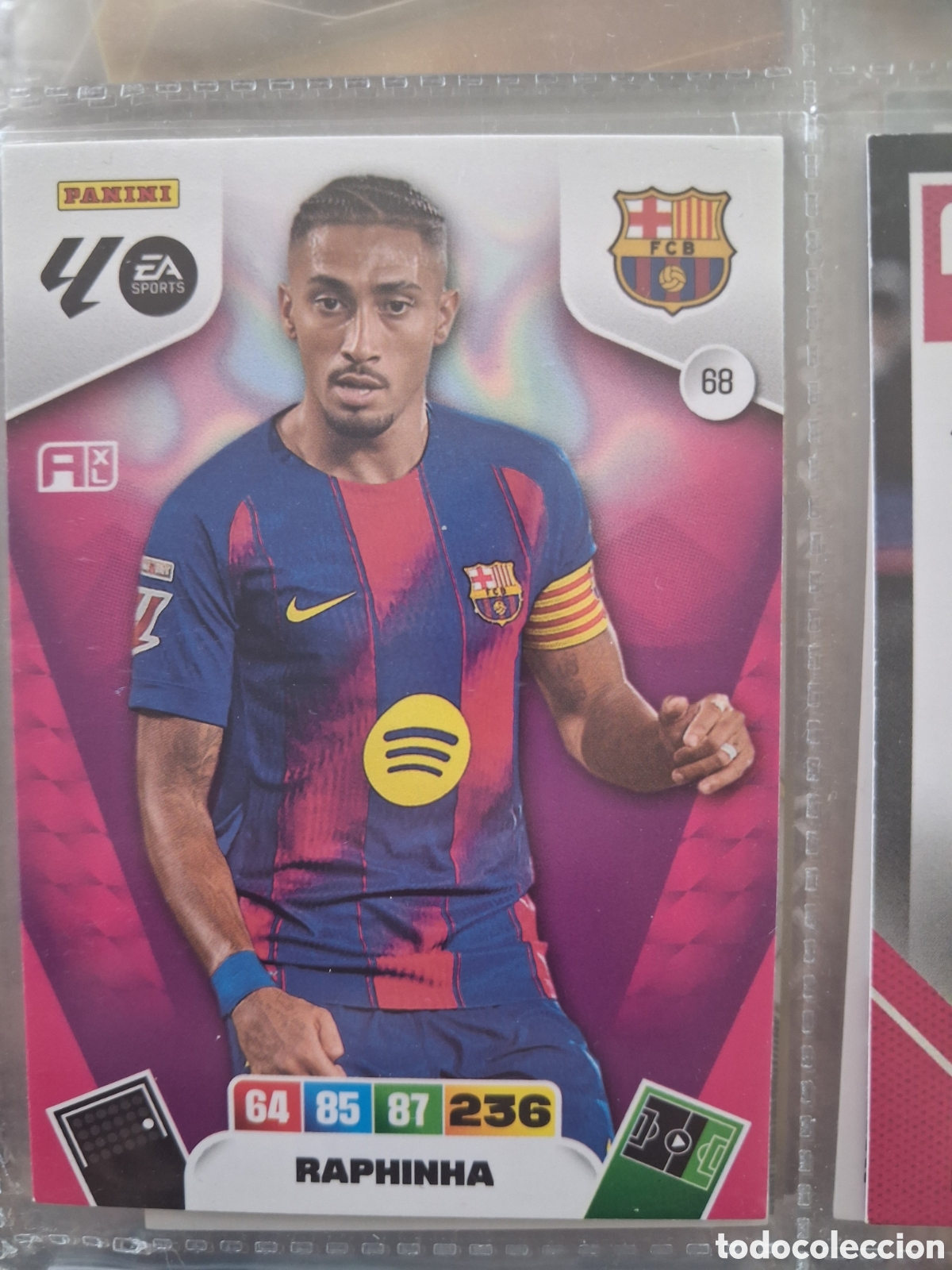 Figurine di Calcio: CARD ADRENALYN XL PANINI 2025-2026 25 26 REGULAR RAPHINHA BARCELONA BAR&Ccedil;A 68