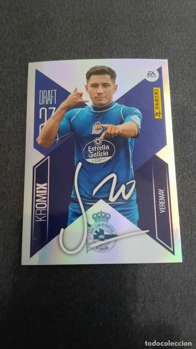 Cromos de f&uacute;tbol: Yeremay Kromix Draft 23 Deportivo de la Coru&ntilde;a Ediciones Liga este 26 27 2026/2027