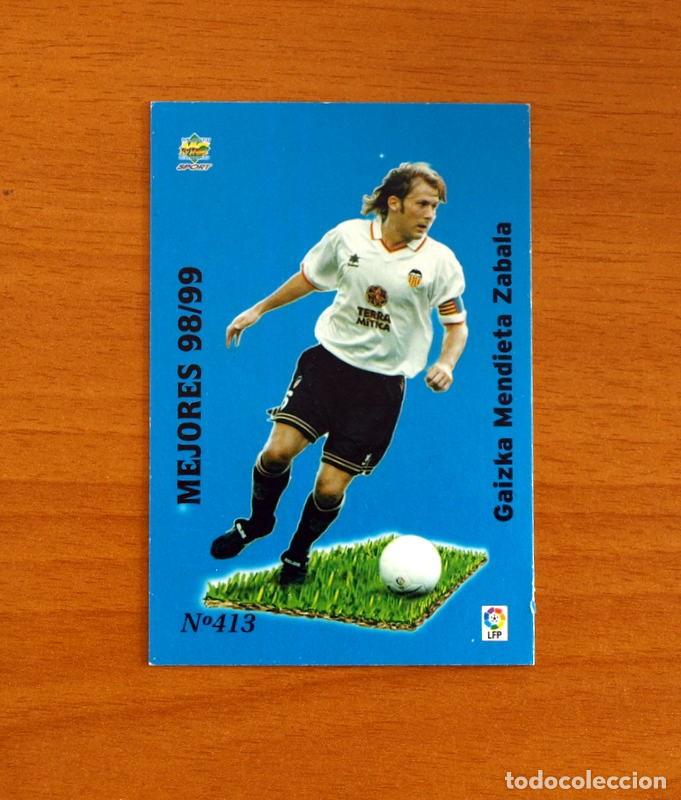 Cromos de Futebol: Valencia - N&ordm; 413, Mendieta - Mejores 98-99 - Las Fichas de la Liga Mundicromo 1999-2000, 99-00