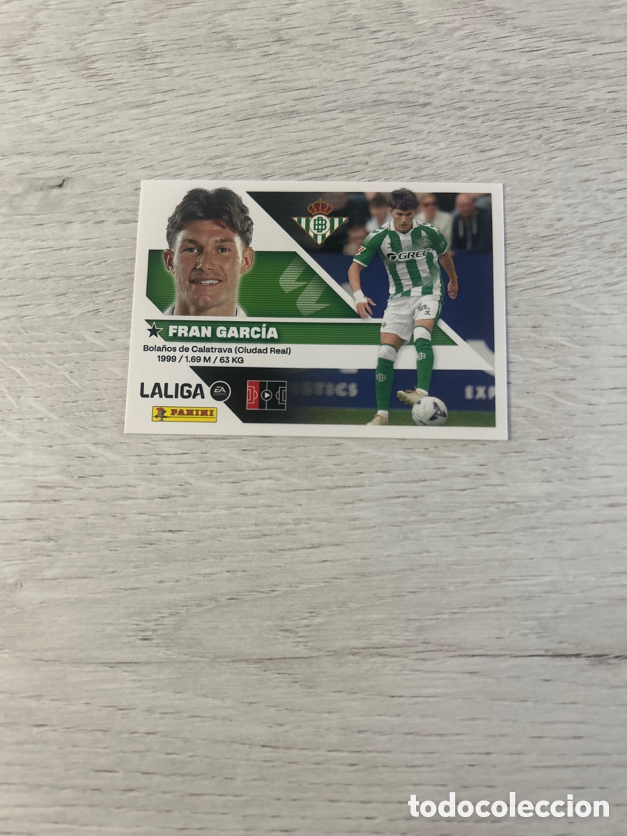 Cromos de Futebol: Fran Garc&iacute;a 6 &Uacute;ltimos Fichajes Betis Segunda 2 Edici&oacute;n Liga Este 2026/27 26-27 Panini